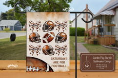 Football Garden Flag PNG American Football Yard Sign design Product Image 1