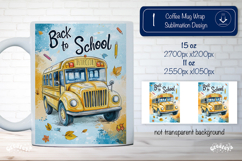 Back to School Mug School Sublimation Quote png Product Image 1