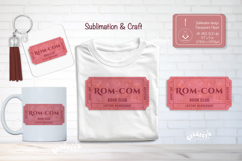 Book Club Ticket Sublimation Rom com Reading Genre Ticket Product Image 1
