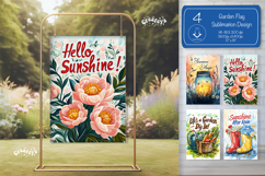 Summer Spring Garden flag png Summer Quote sublimation png Product Image 1