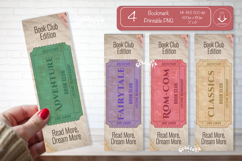 Book Club Ticket Bookmark png Reading Genre Tickets png Product Image 1