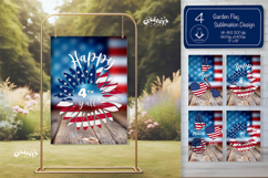 4th of July garden flag png sublimation Quote Background USA Product Image 1