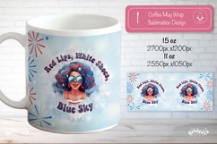 Patriotic 4th of July Mug Wrap Sublimation Independence Day Product Image 1