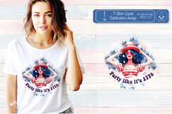 4th of July T shirt sublimation American Patriotic clipart Product Image 1