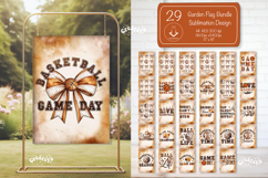 Basketball Garden Flag PNG Bundle Basketball Quote Yard Sign Product Image 1
