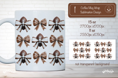 American Football Mug Wrap Sublimation Football bow png Product Image 1
