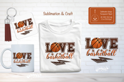 Basketball Sublimation Clipart Love Basketball Shirt png Product Image 1