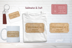 Book Club Ticket Sublimation Historical Genre Tickets png Product Image 1