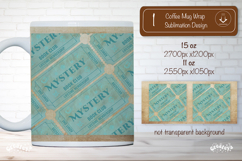 Book Club Ticket Mug Wraps PNG Bookish Library Sublimation Product Image 1