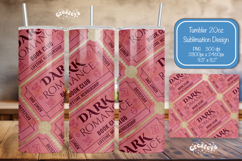 Book club Ticket tumbler wrap Reading Genre Sublimation png Product Image 1