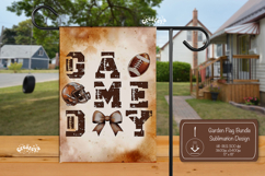 Football Garden Flag PNG American Football Yard Sign design Product Image 1