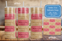 Book club Ticket tumbler wrap Reading Genre Sublimation png Product Image 1