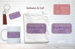 Book Club Ticket Sublimation Fairytale Reading Genre Ticket Product Image 1