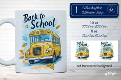 Back to School Mug School Sublimation Quote png Product Image 1