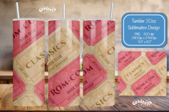 Book club Ticket tumbler wrap Reading Genre Sublimation png Product Image 1