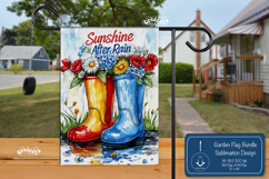 Summer Garden flag png Spring yard sign Camping sublimation Product Image 1