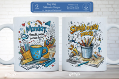 Teacher Appreciation Mug Sublimation School Funny Quote png Product Image 1