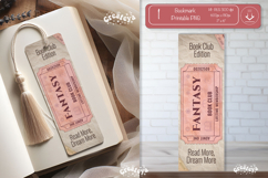 Book Club Ticket Bookmark png Fantasy reading Genre Tickets Product Image 1