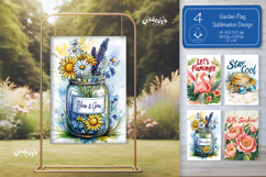 Summer Spring Garden flag png Beach Quote sublimation png Product Image 1