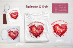 Mother’s Day Floral Heart PNG Clipart Sublimation mom quote Product Image 1