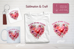 Mother’s Day Floral Heart PNG Clipart Sublimation mom quote Product Image 1