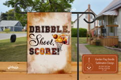 Basketball Garden Flag PNG Basketball Quote Yard Sign Product Image 1