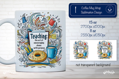 Teacher Appreciation Mug School Sublimation Funny Quote png Product Image 1