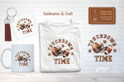 Football Sublimation Clipart Football Touchdown Time png Product Image 1