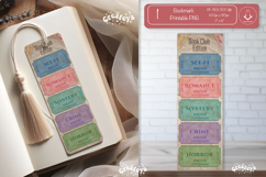 Book Club Ticket Bookmark printable Reading Genre Tickets Product Image 1