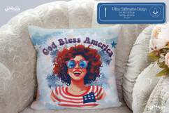4th of July Pillow case sublimation American Patriotic png Product Image 1