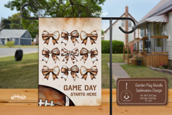 Football Garden Flag PNG American Football Yard Sign design Product Image 1
