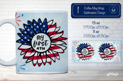 My first 4th of July Mug Wrap Sublimation Design Product Image 1
