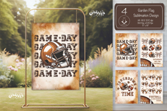 Football Garden Flag PNG American Football Yard Sign design Product Image 1