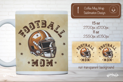 American Football Mom Mug Wrap Sublimation Football quote Product Image 1