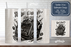 Back to School Funny Teacher Tumbler Wrap Black and white Product Image 1