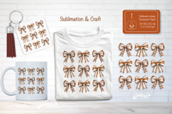 Basketball Sublimation Clipart Basketball Retro Bow Shirt Product Image 1