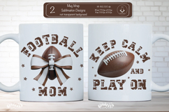 American Football Mug Wrap Sublimation Football mom png Product Image 1