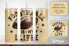 Football quote Football Tumbler Wrap Seamless 20oz Skinny Product Image 1
