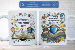 Teacher Appreciation Mug Sublimation School Funny Quote png Product Image 1