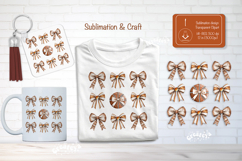 Basketball Sublimation Clipart Basketball Bow Shirt Game Day Product Image 1