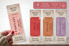 Book Club Ticket Bookmark png Reading Genre Tickets png Product Image 1