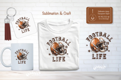 Football Sublimation Clipart Retro Football quote png Product Image 1