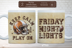 American Football Mug Wrap Sublimation Football quote png Product Image 1