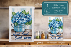 Summer Kitchen Towel Sublimation Farmhouse Dish towel png Product Image 1