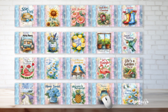 Mouse Pad Sublimation Bundle PNG Floral Summer Desk Mat Product Image 2