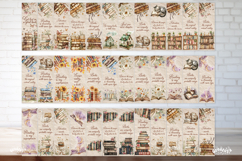 Old Book Vintage Bookmark bundle Book Lover Printable Quote Product Image 2