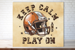 Football quote Football Tumbler Wrap Football helmet 20oz Product Image 2
