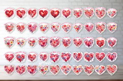 Mother’s Day Heart Stickers Bundle PNG Floral Mom Designs Product Image 2