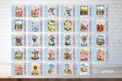 Summer Tumbler Wrap Bundle PNG 20oz Skinny Watercolor Product Image 3