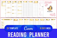 Reading Planner Canva Template Product Image 1